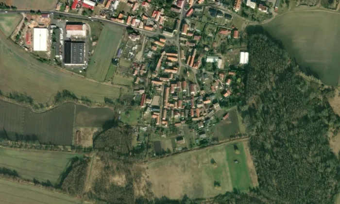 kaple Apoštolů – letecký pohled