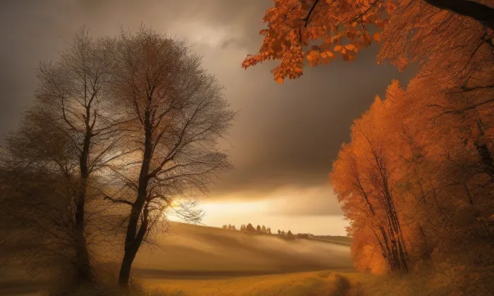 Kaple Krista na hoře Olivetské – autumn