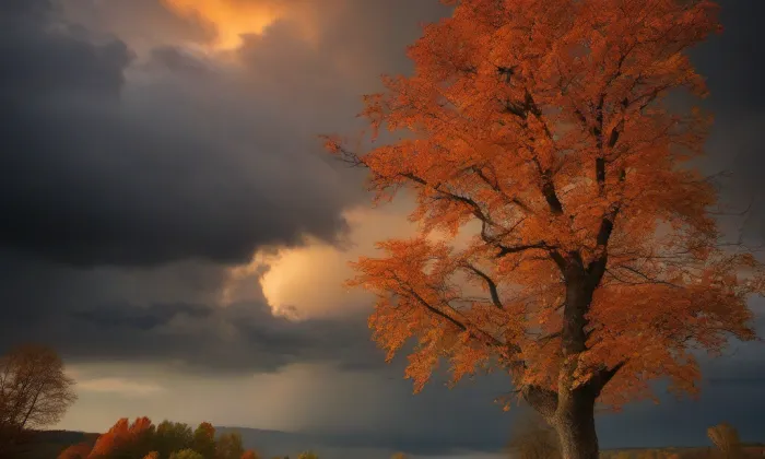kaple Narození Panny Marie (Police nad Metují) – autumn