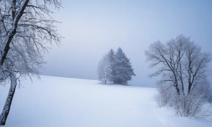 kaple Nejsvětější Trojice (Království) – winter