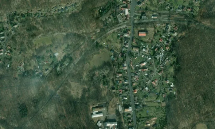 kaple Panny Marie (Telnice) – letecký pohled