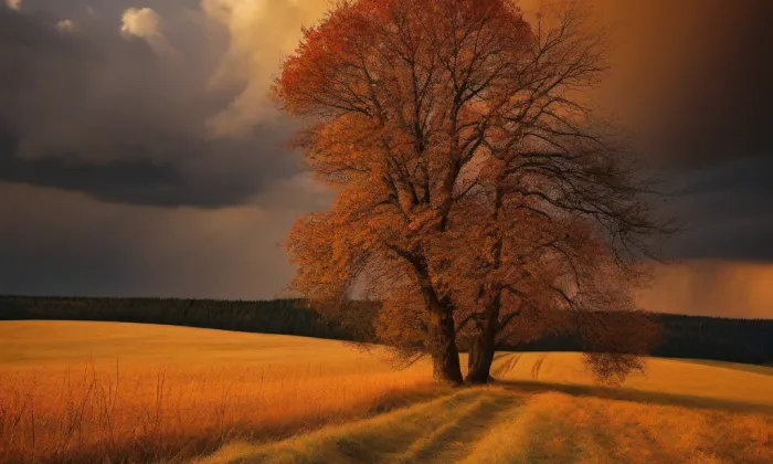 Kaple svaté Trojice (Zlaté Hory) – autumn