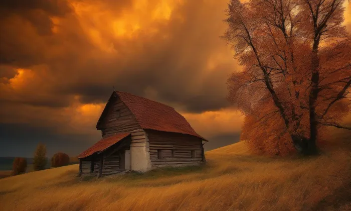 kaple svatého Jana Nepomuckého (Černousy) – autumn