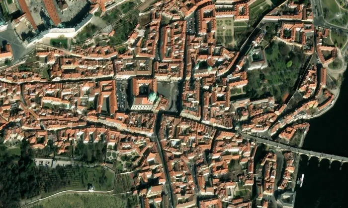 Klášter augustiniánů (Praha 1) – letecký pohled
