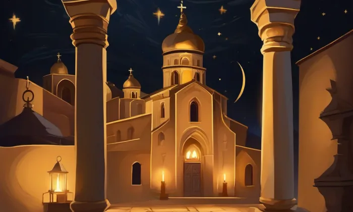 Klášter paulánů – noc