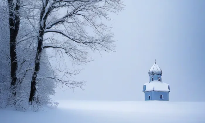 Kostel Narození Panny Marie (Nový Kostelec) – winter