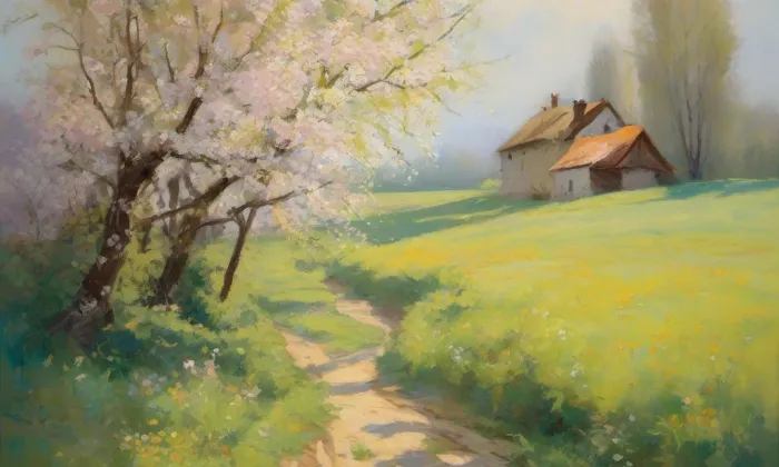 kostel Povýšení svatého Kříže (Prace) – spring