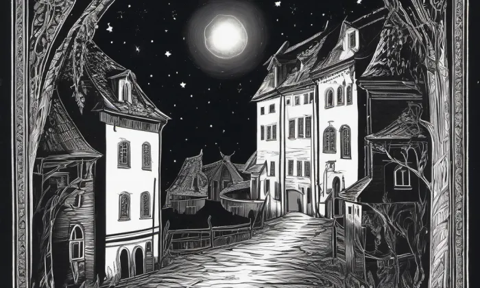 kostel sv. Jakuba Většího – noc