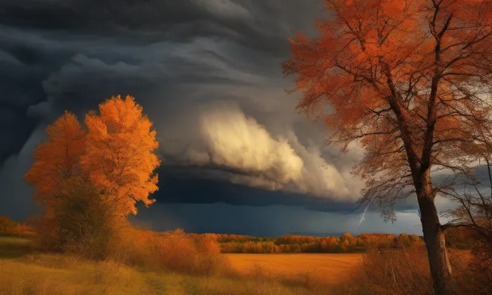 Kostel svaté Kateřiny Sienské – autumn