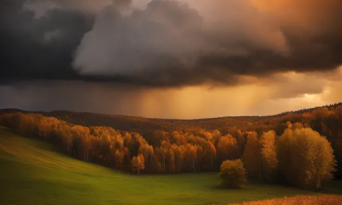 Kostel svaté Markéty (Kašperské Hory) – autumn