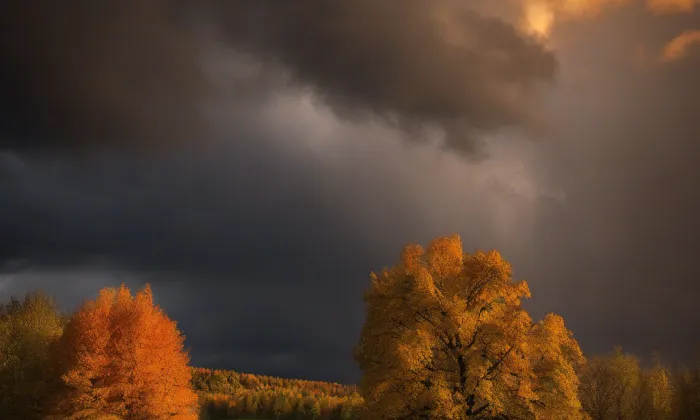 kostel svaté Rodiny (Luhačovice) – autumn