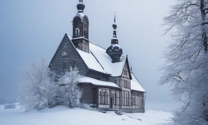 Kostel svatého archanděla Michaela v Pacově – winter