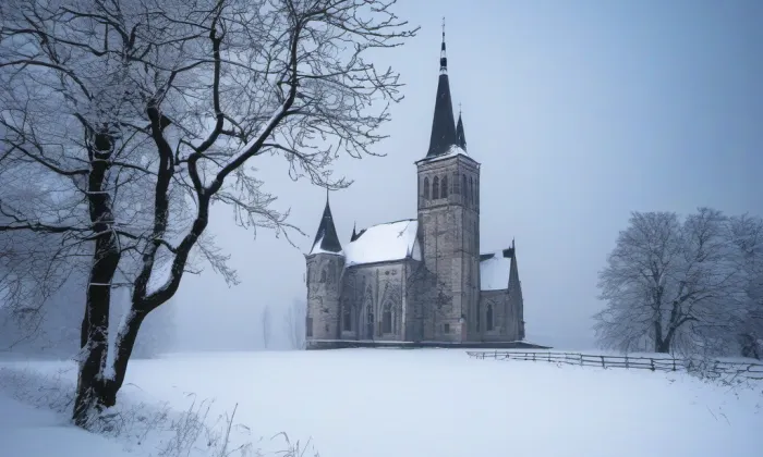 kostel svatého Jakuba Většího v Berouně – winter