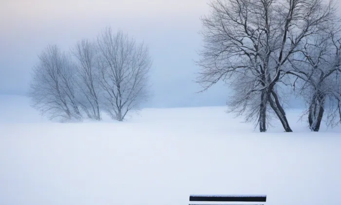 kostel svatého Jiljí (Bohuňov) – winter