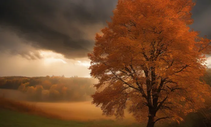 Kostel svatého Kosmy a Damiána – autumn