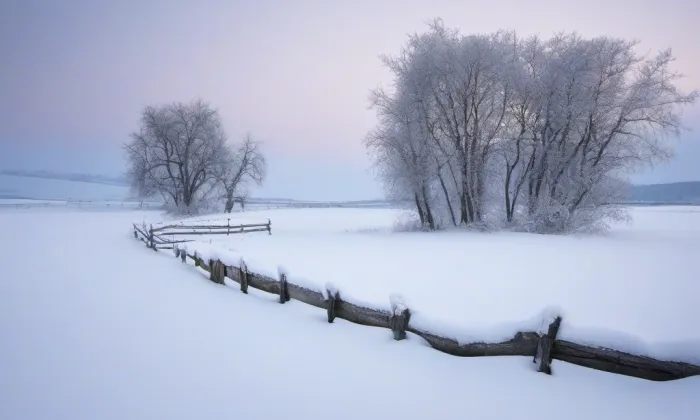 kostel svatého Ondřeje (Slavonín) – winter