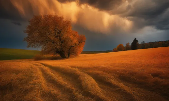 kostel svatého Petra a Pavla (Chlum) – autumn