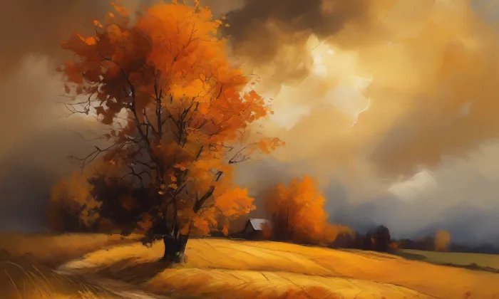 Kostel svatého Vavřince (Korolupy) – autumn