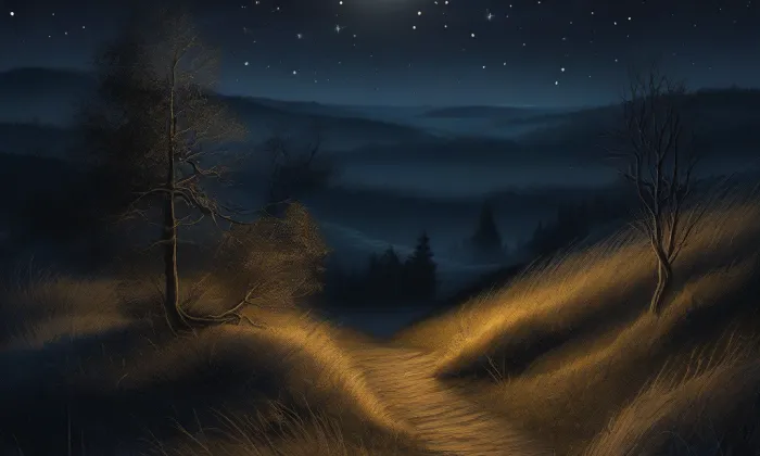 Kostel svatého Vavřince (Krásensko) – noc