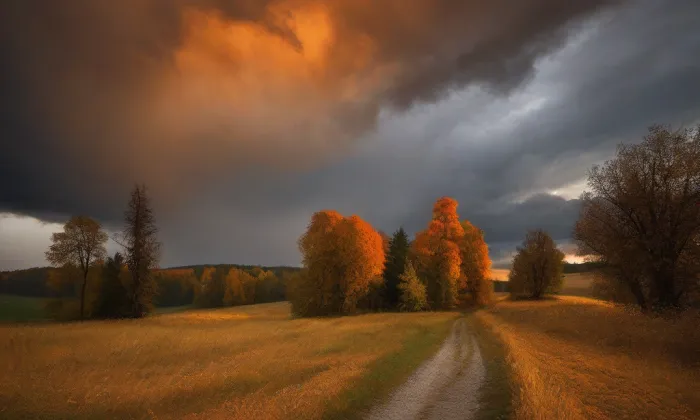 Kostel svatého Vojtěcha a svaté Cecílie – autumn
