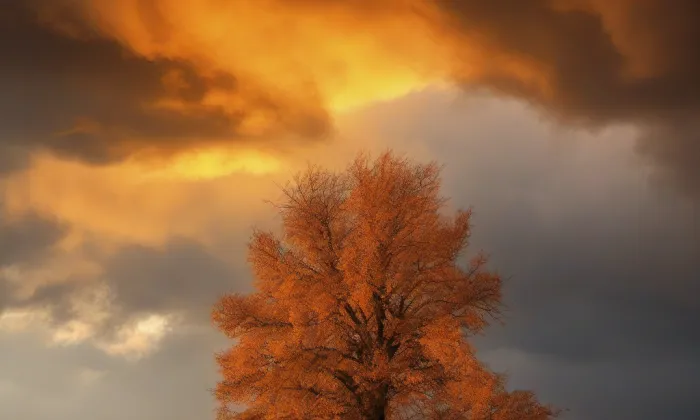 Kostel Všech svatých (Slivenec) – autumn
