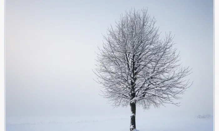 kostel Všech svatých (Staré Hvězdlice) – winter