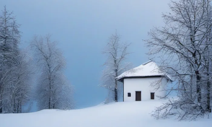 Kostel Všech svatých (Volyně) – winter
