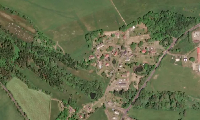 Kozlov – letecký pohled