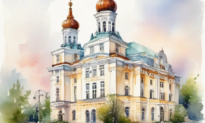 Minská – akvarel