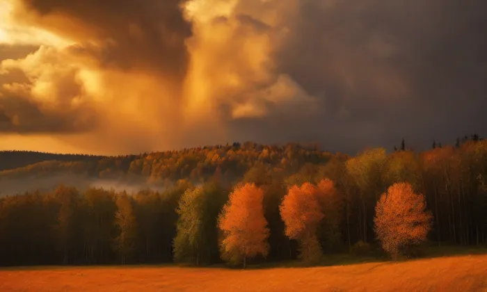 most metra Rajská zahrada-Černý Most – autumn