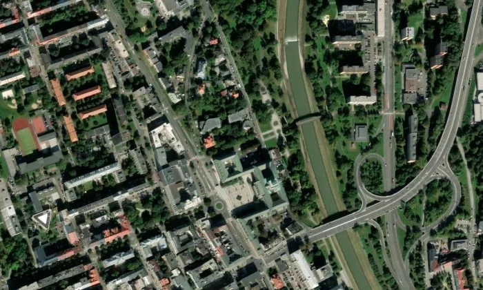 Nová radnice (Moravská Ostrava) – letecký pohled