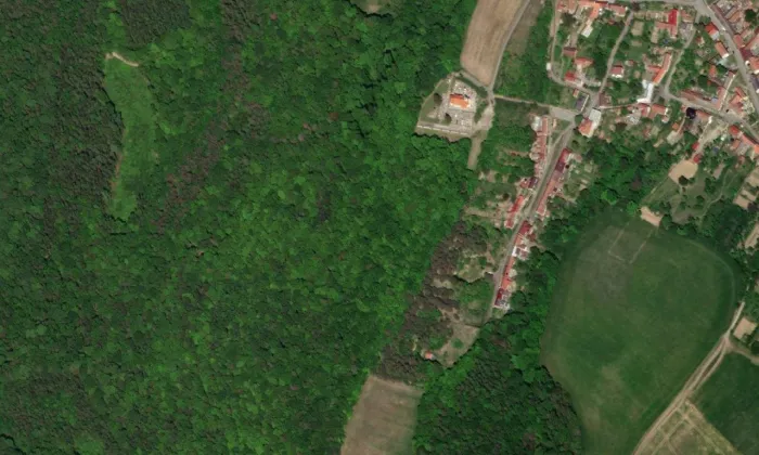 Orlovice – letecký pohled