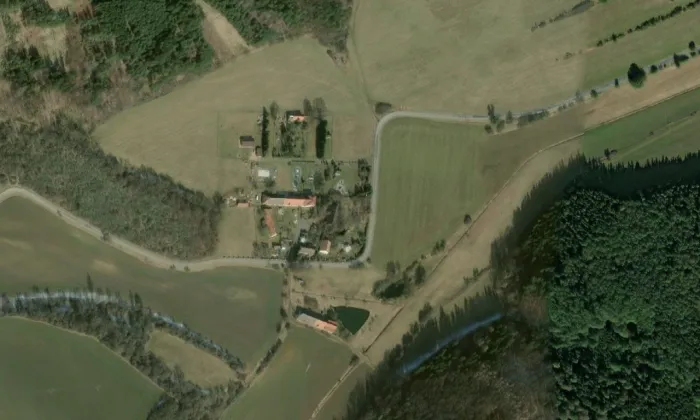 Osojno – letecký pohled