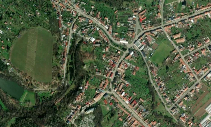Otaslavice – letecký pohled