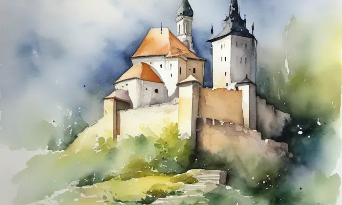 Otaslavice – akvarel