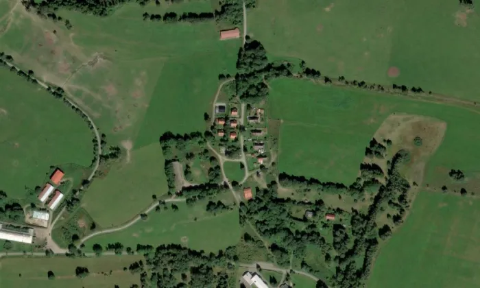 Pasečná – letecký pohled