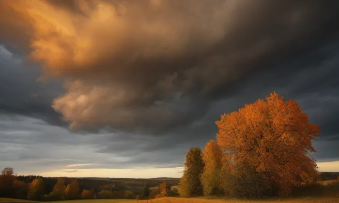 pravoslavný chrám svatého Václava – autumn