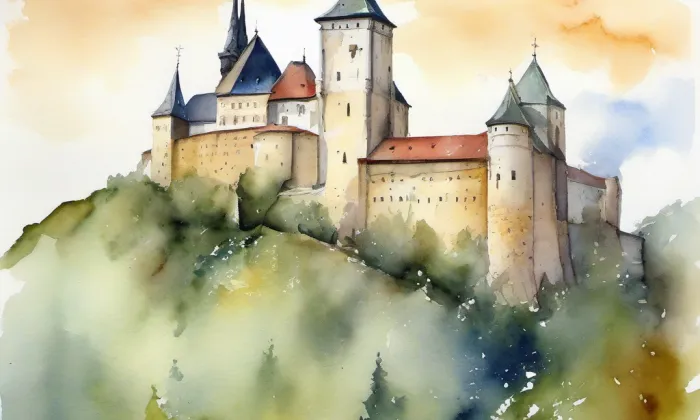 Strkovice – akvarel