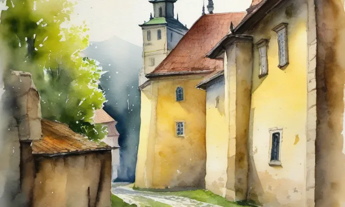 Svádov – akvarel