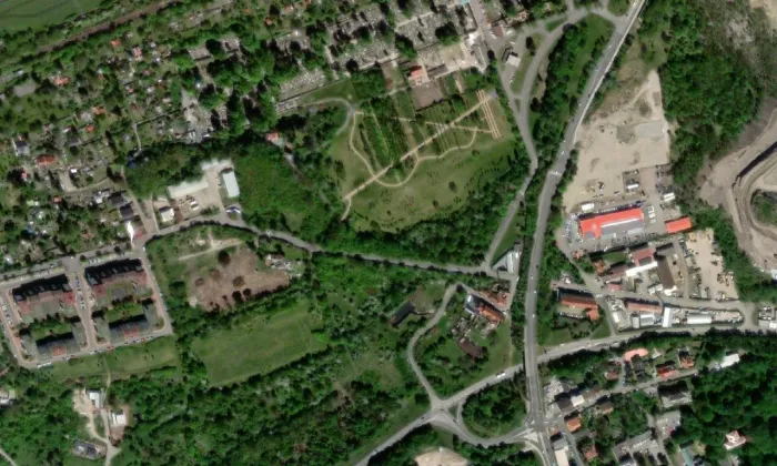 Tuchoraz – letecký pohled