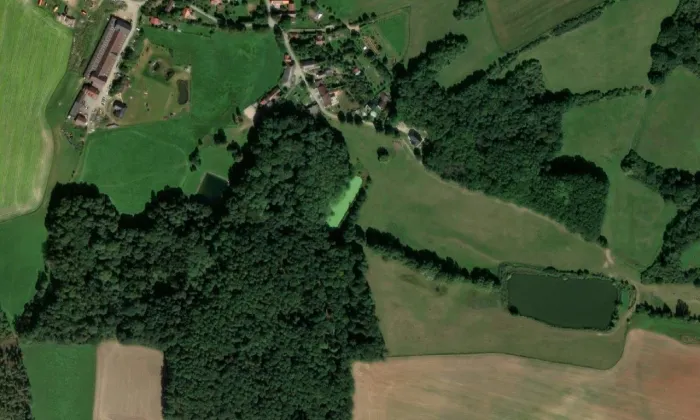 Vrtba – letecký pohled