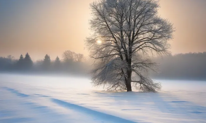 Zámecký park v Holešově – winter