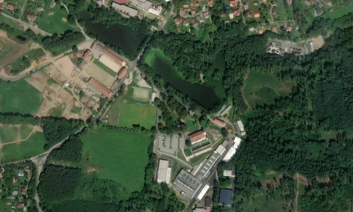 zámek Kamenice – letecký pohled