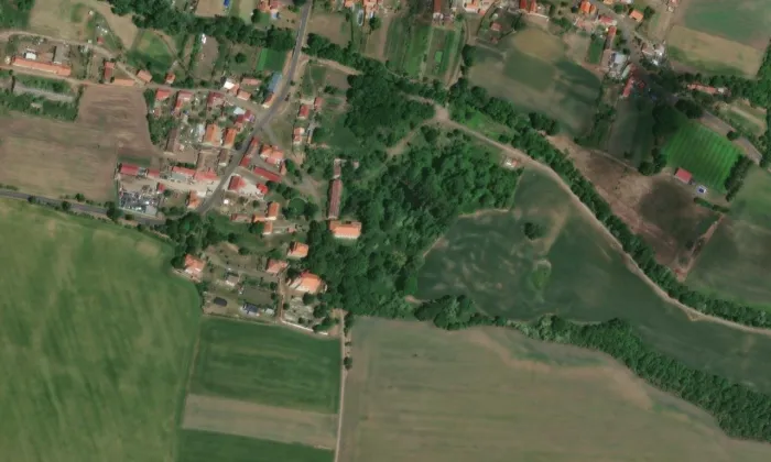 zámek Libědice – letecký pohled