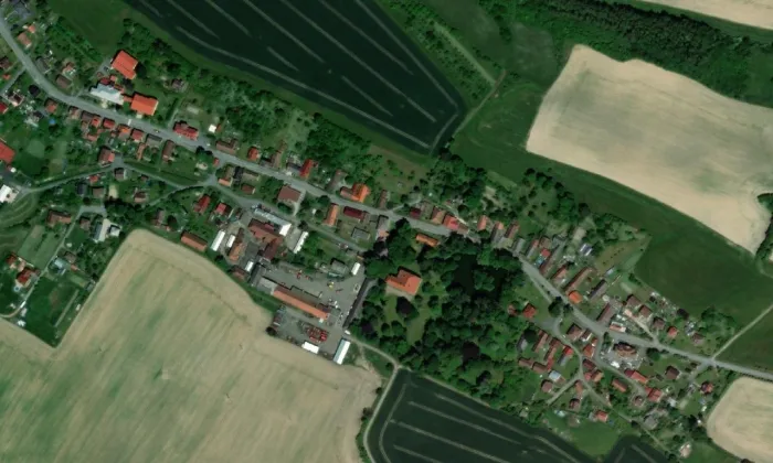 zámek Maleč – letecký pohled