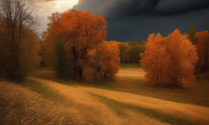 Zámek Vlasatice – autumn