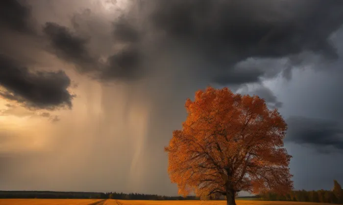 kostel Jména Panny Marie (Chyše) – autumn