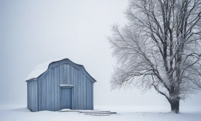 Kostel Stětí svatého Jana Křtitele (Libčeves) – winter