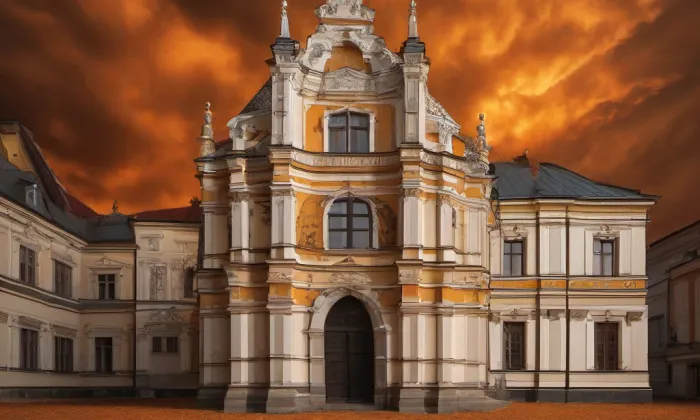 Kostel svaté Anny (Pelhřimov) – autumn
