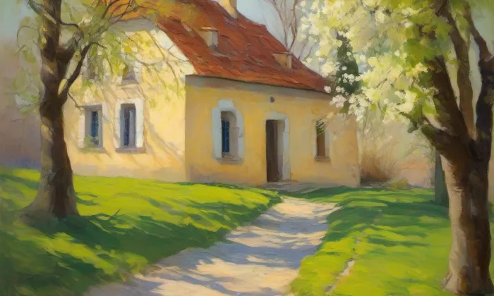 kostel svatého Havla v Poříčí nad Sázavou – spring
